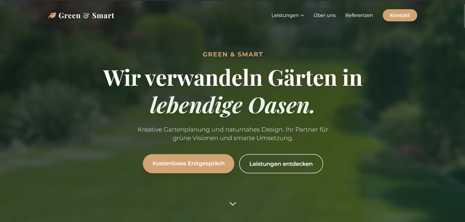 Vorschau der Website: Green & Smart